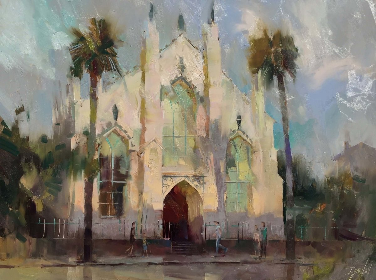 Sunset on Church Street by Ignat Ignatov at LePrince Galleries